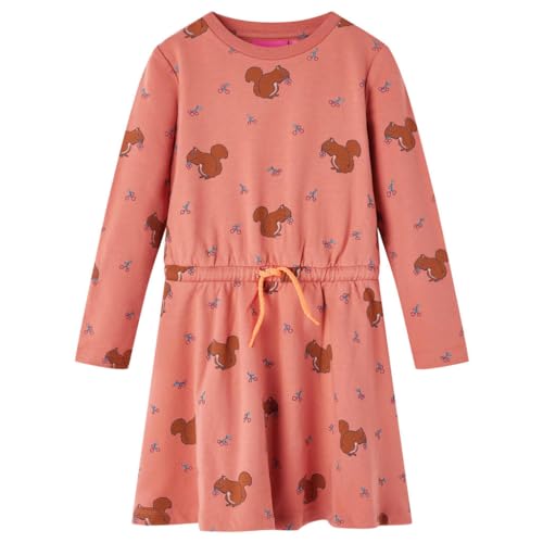 Vestido infantil rosa de algodón cómodo para evitar rozaduras en niñas