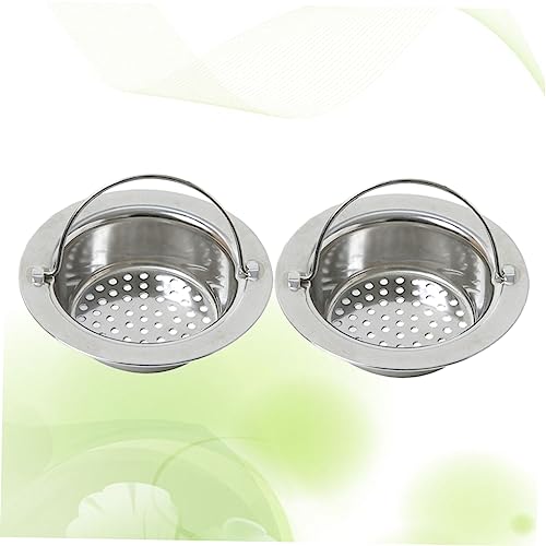 Colador para fregadero cocina acero inoxidable plateado miniatura 2