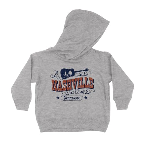 Vacation Nashville Tennessee Kids Hoodie Sweatshirt Toddler 4T Heather Grey