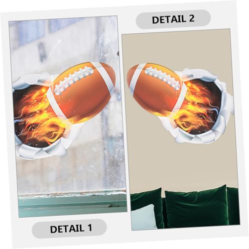 Vinilos Decorativos 3D Deportes Diseño Rugby y Béisbol Pack 2 miniatura 3