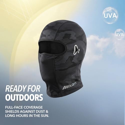 Image of Boldfit Balaclava for Men Full Face Mask for Women Breathable Quick Dry Ski Mask Bike Riding, Cycling & Winter Sports Face Cover Dust, Sun, Cold & Pollution Protection Stretchable Under Helmet Mask