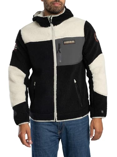 Napapijri Np0a4gnsmcb1 Giacca, Blu Navy/Beige, XL Uomo