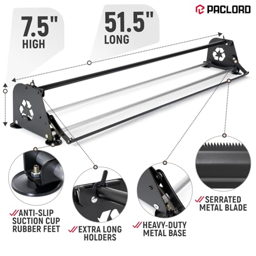 Dispensador de rollos de papel de 48 pulgadas resistente con base de ventosa 3