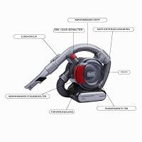 BLACK+DECKER 12V Auto-Handstaubsauger, PD1200AV-XJ | Flexibler Schlauch, Autoanschluss, Fugendüse und Polsterbürste inklusive – Ansicht 3
