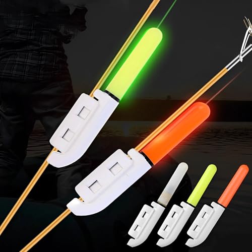 Valkyrie 2 Adet Şarjlı LED Kamış Olta Ucu Işığı Su Geçirmez USB Evrensel Uyumlu Gece Balıkçılığı