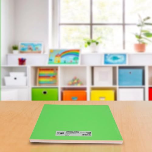 Image of School Smart Poster Board, 11 x 14 Inches, White /Assorted Neon Colors, Pack of 50