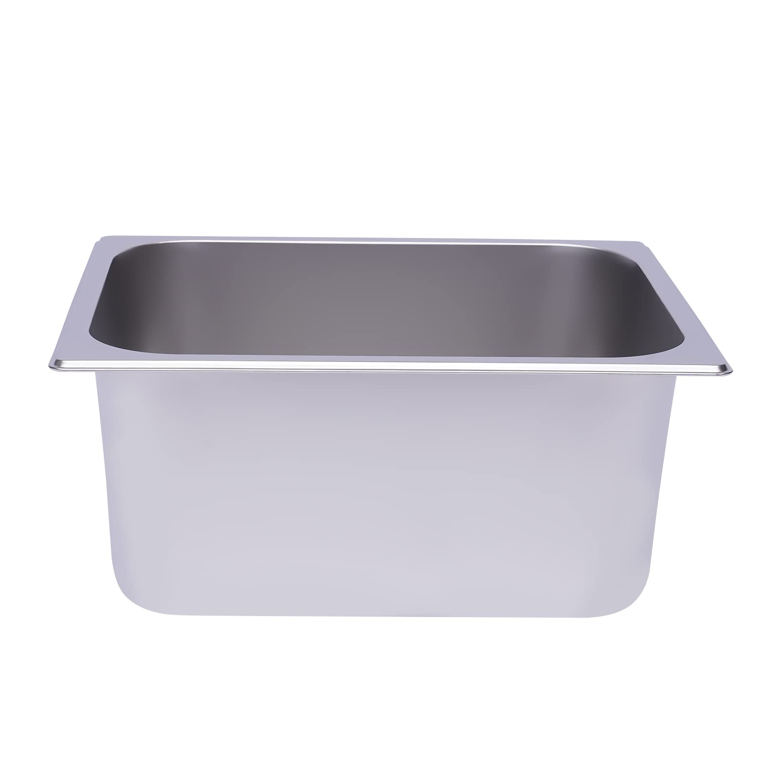 Treeisland Contenitore per gastronorm, in acciaio inox, 6 pezzi, contenitore per alimenti, in acciaio inox, per padelle alberghiere buffet catering