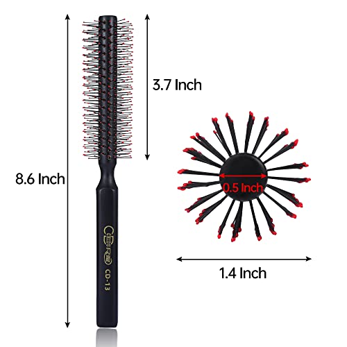 Small Round Barrel Hair Brush for Blow Drying Short Thin, Fine Hair - Image 2