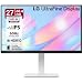 LG 27US550 68 cm (27 Inch) Ultrafine UHD (3840x2160) IPS Monitor, HDR10, DCI-P3 90%(Typ.), 3-Side Virtually Borderless, Anti-Glare, DP, HDMI X 2, HP Out, Tilt/Height/Swivel/Pivot Adjustment (White)