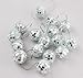 24 Pcs Mini Disco Ball Ornaments for Christmas Tree – 1.98 in Disco Ball Christmas Ornaments with Reflective Mirror Finish – Lightweight & Portable Sparkle Decorations for New Year's & Holiday Parties