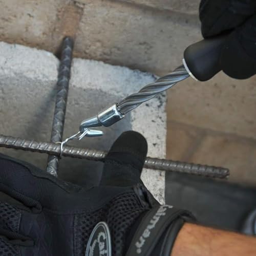 NEIKO 61025A Automatic Rebar Wire Twister Tool | Updated Model | Reinforced Spring with Improved Recoil and Reload Action, Ergonomic Rubber Handle