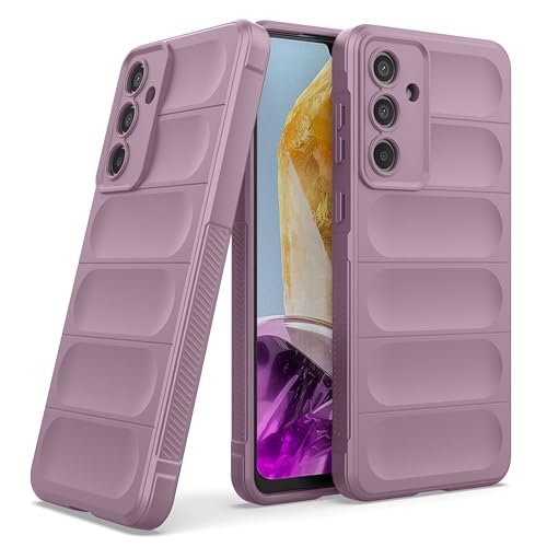 Image of amazon basics Back Case Cover for Samsung Galaxy F55 5G | Compatible for Samsung Galaxy F55 5G Back Cover | Liquid Silicon Magic Case with Camera Protection | Lavender