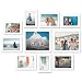 Americanflat 10-Piece White Picture Frame Set | Includes Sizes 8x10, 5x7, and 4x6. Shatter-Resistant Glass. Hanging Hardware Included!