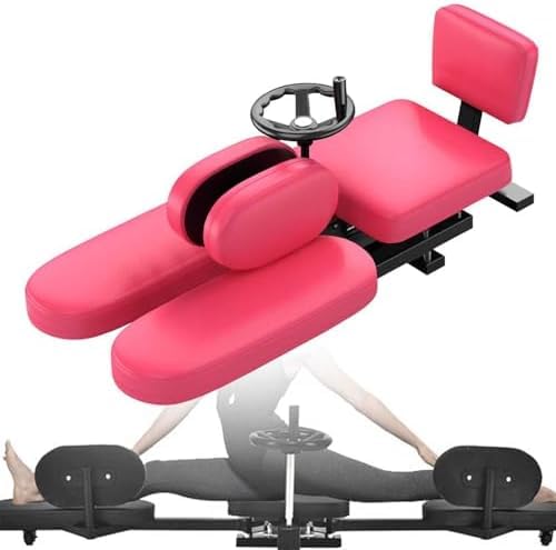 XZLZMYP Leg Stretcher Heavy Duty Leg Splits Machine Flexibility 3 Bar Leg Stretching Training Machine for Ballet Yoga Home Gym Exercise,Pink