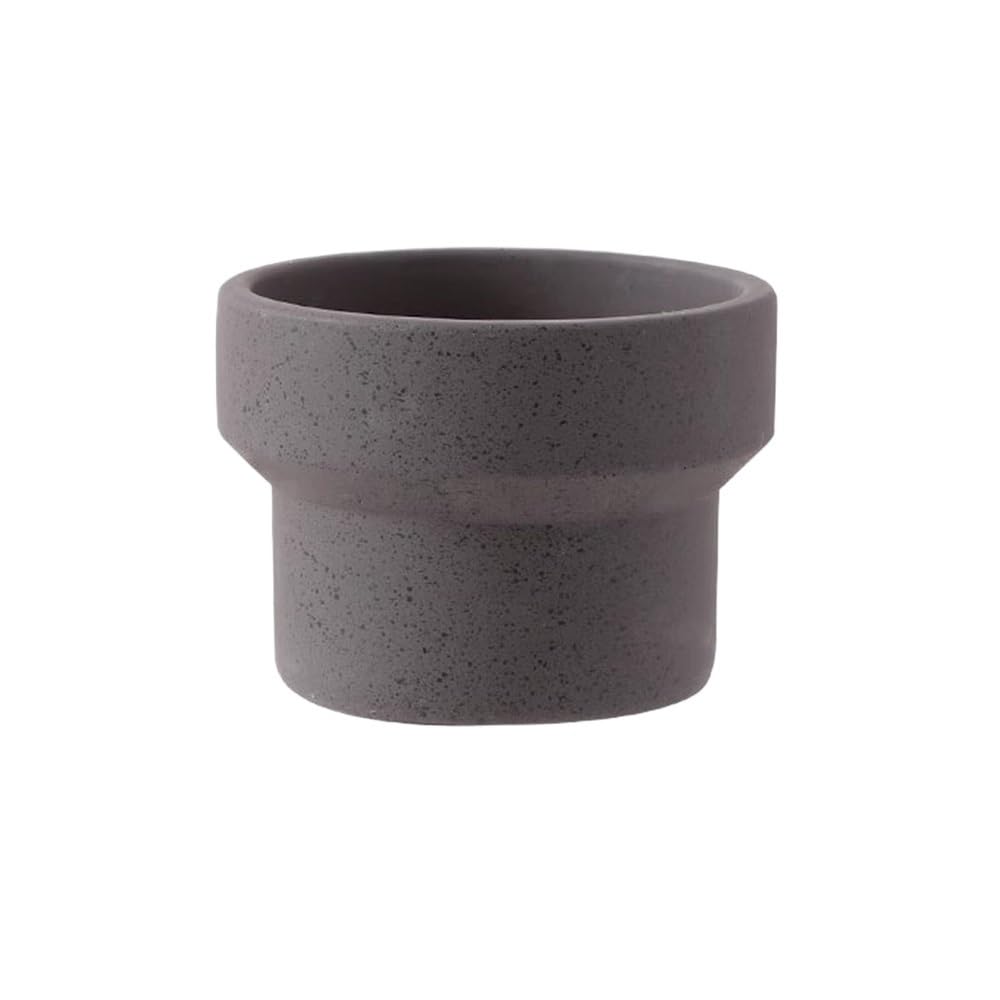 Pot de fleurs ciment violet avec mini jardinière pour sauver vos plantes