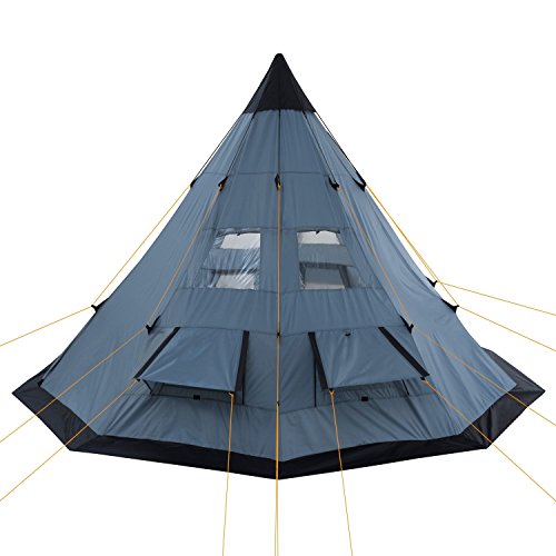 CampFeuer Tipi Spirit tent voor 4 personen, indianentent voor kamperen, wandelen, 3000 mm waterkolom, noktent, piramidetent, ronde tent, groepstent, campingtent, familietent - Afbeelding 7