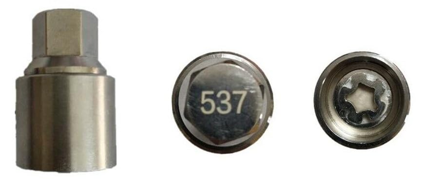 M&S Security Master Écrou de roue antivol pour VW Volkswagen 537 T pour Caddy Golf Jetta Passat Polo Tiguan Touran Transporter