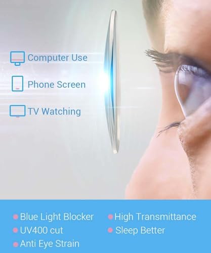 Image of Firmoo Oversized Blue Light Blocking Glasses Computer Gaming Glasses, Blue Blockers Glasses for Women /Men