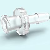Ks-Tek 10pcs 1/8 Inch Barb Female Luer Tapered Syringe Fitting (Polyprop) Luer Lock Tapered Connecto