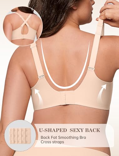 Lace V Seamless Bras for Women No Underwire Bralettes Push Up Wireless Supportive Full Coverage Everyday Bras3