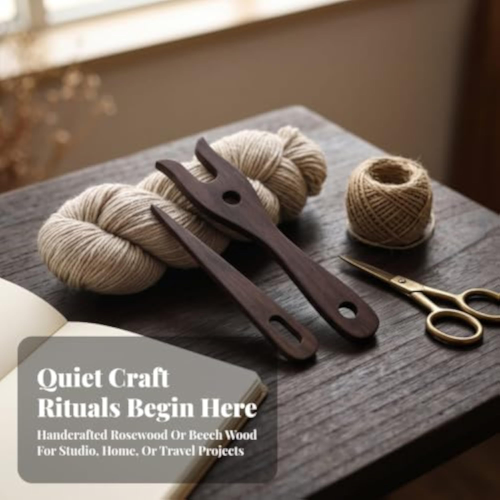 2 Pieces Easy to Use Weaving Tool Set for Beginners