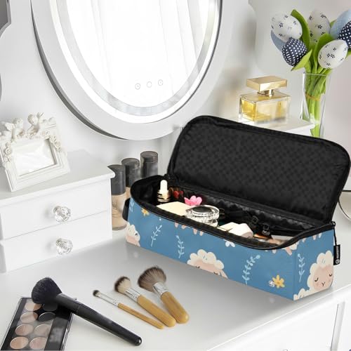 Hair Styling Tools Organizers, Seamless Sheeps with Flowres Portable Hair Tools Organizer with Heat Resistant Mat for Flat Iron Straightener, Curling and Other Hair Styling Tools miniatura 7
