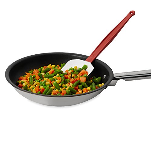 Rubbermaid Commercial Products High Heat Spoon Scraper Spatula, 13.5-Inch, Red, Kitchen Supplies Restaurant Use #TOP3