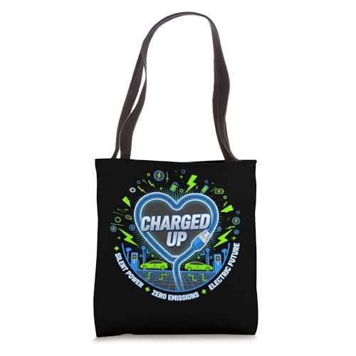 Electric Vehicle EV Charging Clean Energy Future Transport Tote Bag