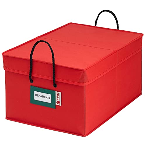 Holdn’ Storage Underbed Christmas Ornament Storage Container Box With Dividers – Convenient Durable 3 Individual Removable Trays Fits Up To 72-3” Ornaments. #TOP2