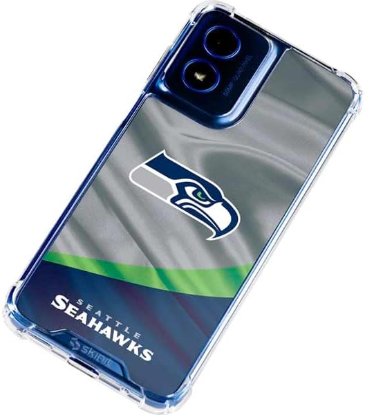Skinit Clear Phone Case Compatible with Moto G Play 4G - Officially Licensed NFL Seattle Seahawks Design