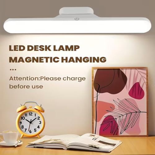 Image of 30 cm Rechargeable Under Cabinet LED Light with Motion Sensor, 138 LEDs, 3 Colour Modes, 1500 mAh Battery and Type-C Charging for Kitchen and Wardrobe (LED White MEGNETIC Light)