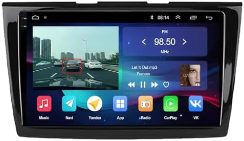 2 Din Car Radio for Ford Taurus 2015-2018 9 Inch Android 15 Digital Media Receiver with Bt Gps Navigation Wifi Fm Rds Radio Carpaly Backup Camera Cooling Fan For, 4 Core 2G+64G