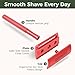 ZOMCHI Single Blade Double Edged Safety Razor with 5 Safety Razor Blades, Metal Razor for Men & Women, Single Blade Razor – Light Coral
