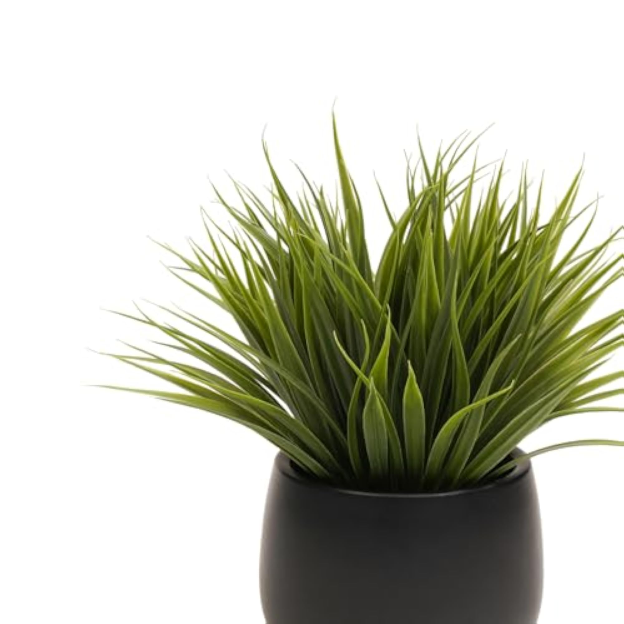 Green Artificial Grass in Ceramic Pot, Premium Potted Plants