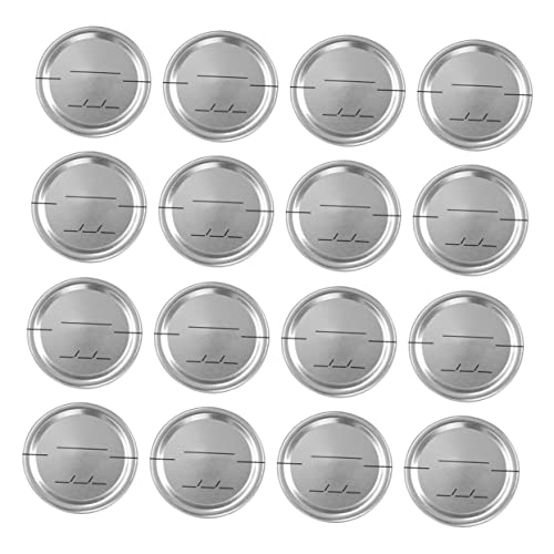 GALPADA 30pcs Jar Lids Tinplate Date Discs for Canning and Storage Airtight Seal for Food Preservation Compatible Standard Jars -temperature Resistant