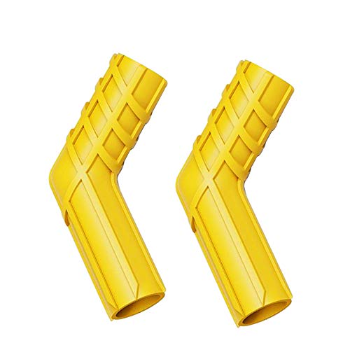ROMASO Motorcycle Shift Lever Cover,Shift Lever Cover,Flexible Rubber,Anti-Slip Stripes Design,Universal Yellow(Pack of 2)