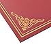 Best Paper Greetings Red Certificate Holders - 12-Pack, 8.5 x 11 in, Red with Gold Foil Border - Award Certificate Folders & Diploma Holders with Pre-Cut Corner Slots