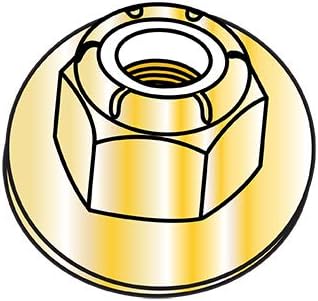 1/2-13 CE12698 Nylon Insert Flange Hex Locknut Grade 8 Zinc Yellow (Pack Qty 100) BC-50NSFL8 by Shorpioen