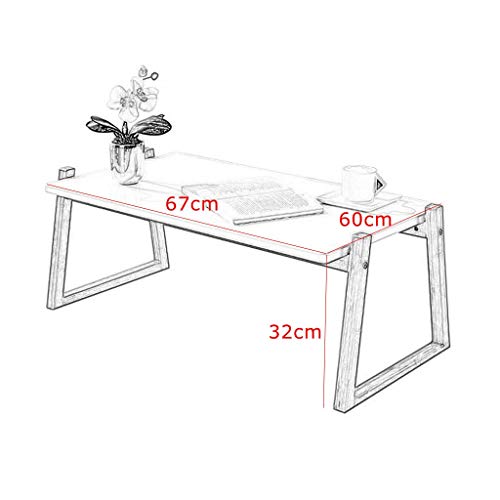 Table basse bois massif bureau vintage et de table petit-déjeuner de 67cm