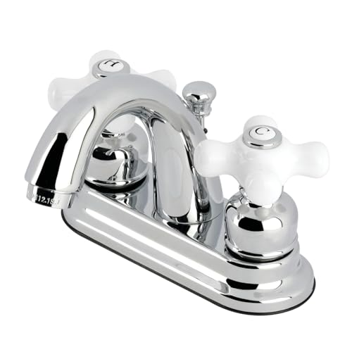 Kingston Brass GKB5611PX 4 in. Centerset Bathroom Faucet, Polished Chrome by Kingston Brass - Used condition - CA$129.07