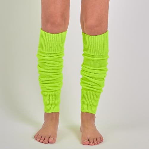 Image of Mysocks Leg Warmers Extra Soft Stylish Fancy Winter 80s Party Dance Neon Long Legwarmers for Women Girls Ladies