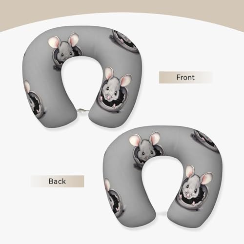 Almohada cervical de espuma viscoelástica negra miniatura 2