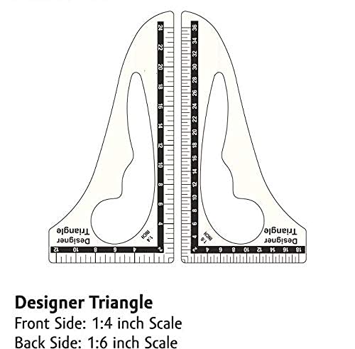 Image of Artonezt 12Pcs Professional Tailoring Kit & Fashion Design Tools - Pattern Making Set with French Curve, Armhole Ruler, Measuring Tape & Sewing Accessories for Fashion Designers & Boutiques