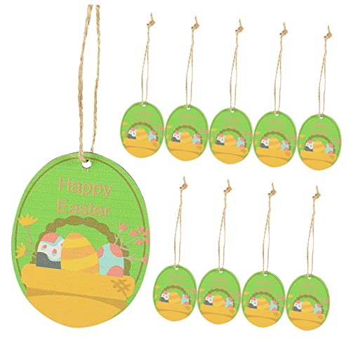 Pendentifs en bois œuf de Pâques loisirs créatifs enfants suspension arbre de Pâques