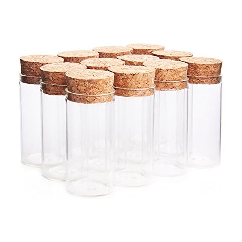 Danmu Art Mini Glass Bottles with Corks Cover