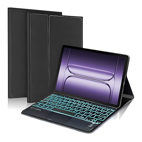 Image of ProElite TouchPad Keyboard case for OnePlus Pad 3 13.2 inch, Magnetic Detachable Wireless Bluetooth TouchPad Keyboard OnePlus Pad 3 13.2 inch (Built-in 7-Colors Backlit), Black
