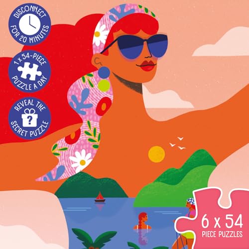Jumbo Pieceful Mind Puzzles, Take A Moment, 7-Day Mindful Adults Jigsaws Set - Image 3