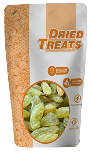 Image of Dried Treats Premium Raisins (Green Raisins /Kishmish, 250g)