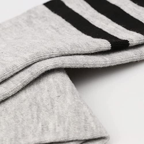 Image of YELAIVP Plus Size Thigh High Socks Extra Large Stripe Over Knee High Stockings for Women
