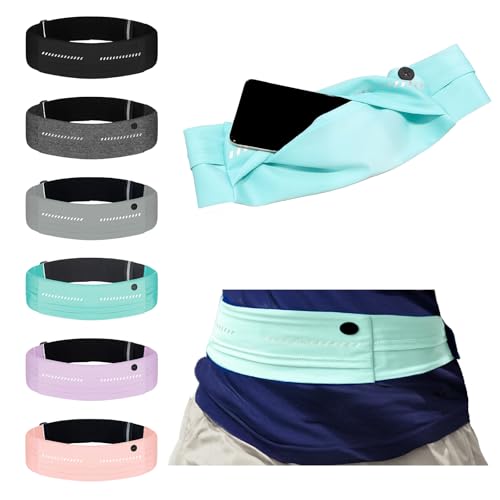 ランニング ポーチ【驚くほど揺れない、軽い】 ウエストポーチ ジョギング 超軽量 防水 揺れないRiriHome(ブルーグリーン, S)